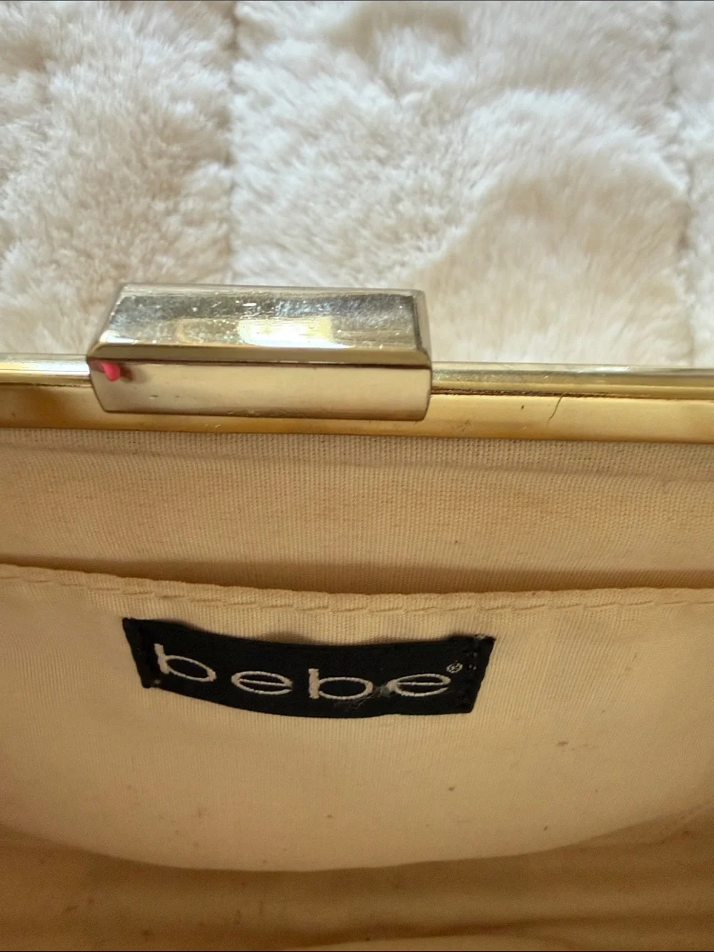 Vintage Gold Evening Chain-Handle Clutch - Women Bags